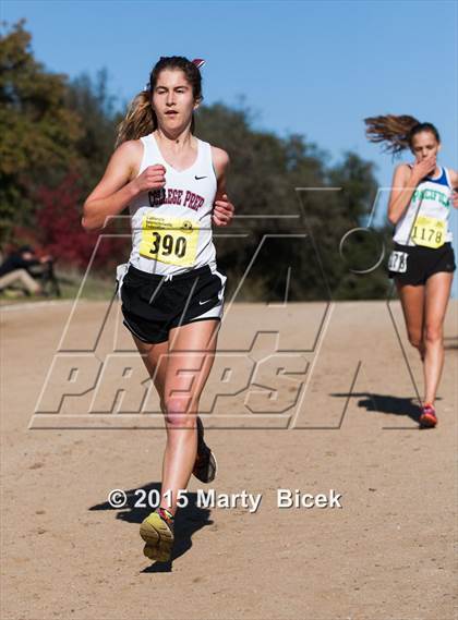 Thumbnail 3 in CIF Cross Country Championships (D5 Girls Race) photogallery.