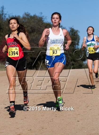 Thumbnail 1 in CIF Cross Country Championships (D5 Girls Race) photogallery.