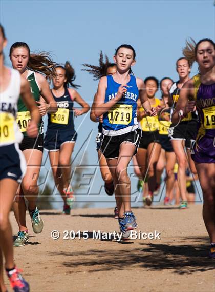 Thumbnail 2 in CIF Cross Country Championships (D5 Girls Race) photogallery.