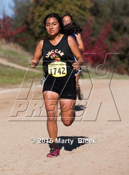 Thumbnail 1 in CIF Cross Country Championships (D5 Girls Race) photogallery.