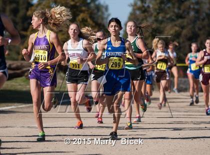 Thumbnail 3 in CIF Cross Country Championships (D5 Girls Race) photogallery.