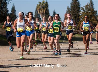 Thumbnail 3 in CIF Cross Country Championships (D5 Girls Race) photogallery.