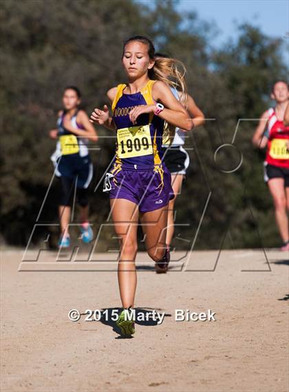 Thumbnail 1 in CIF Cross Country Championships (D5 Girls Race) photogallery.