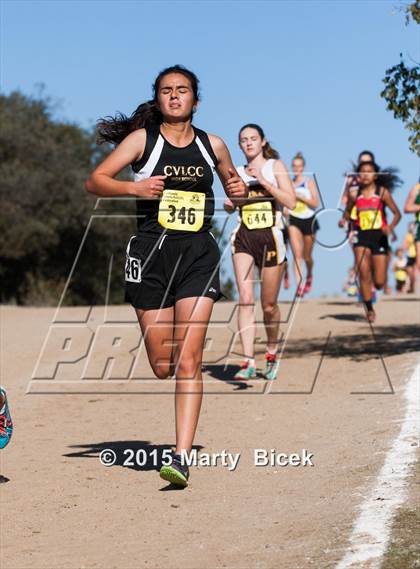 Thumbnail 2 in CIF Cross Country Championships (D5 Girls Race) photogallery.
