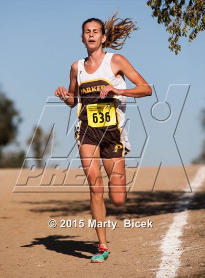 Thumbnail 2 in CIF Cross Country Championships (D5 Girls Race) photogallery.