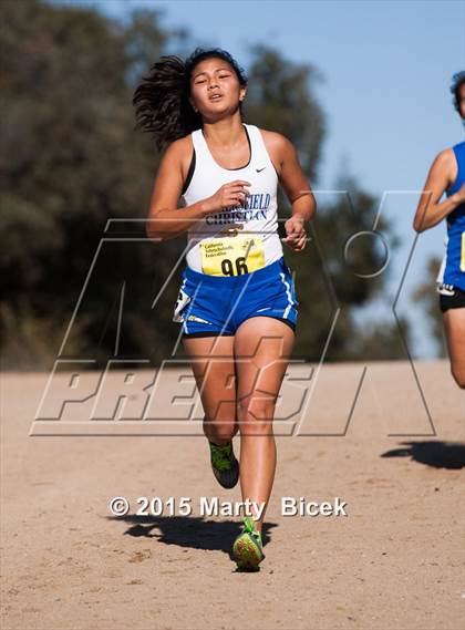 Thumbnail 2 in CIF Cross Country Championships (D5 Girls Race) photogallery.