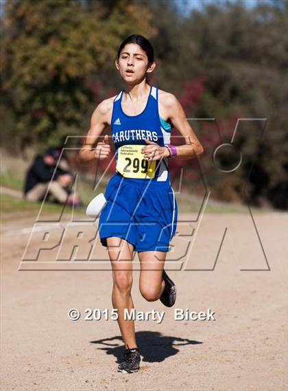 Thumbnail 3 in CIF Cross Country Championships (D5 Girls Race) photogallery.