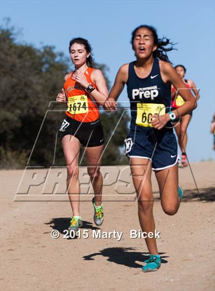 Thumbnail 3 in CIF Cross Country Championships (D5 Girls Race) photogallery.