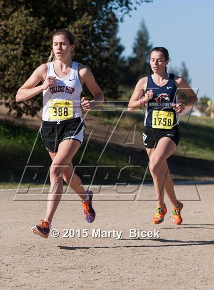 Thumbnail 2 in CIF Cross Country Championships (D5 Girls Race) photogallery.