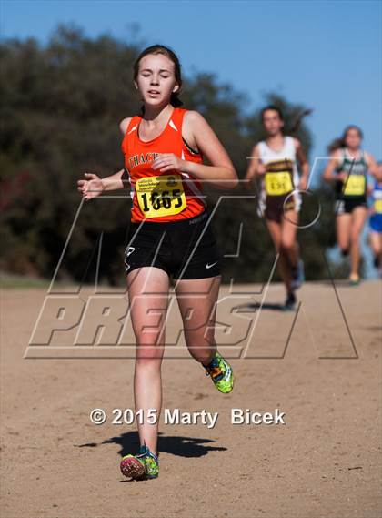 Thumbnail 2 in CIF Cross Country Championships (D5 Girls Race) photogallery.