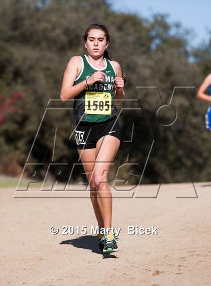 Thumbnail 1 in CIF Cross Country Championships (D5 Girls Race) photogallery.