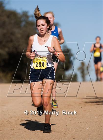 Thumbnail 2 in CIF Cross Country Championships (D5 Girls Race) photogallery.