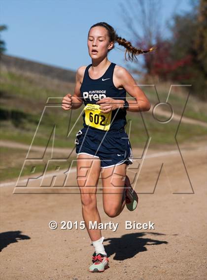 Thumbnail 2 in CIF Cross Country Championships (D5 Girls Race) photogallery.