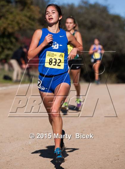 Thumbnail 3 in CIF Cross Country Championships (D5 Girls Race) photogallery.