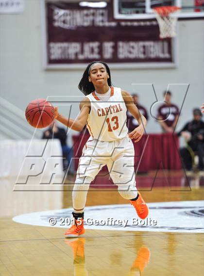 Thumbnail 1 in Capital Prep vs. South Medford (Spalding HoopHall Classic) photogallery.