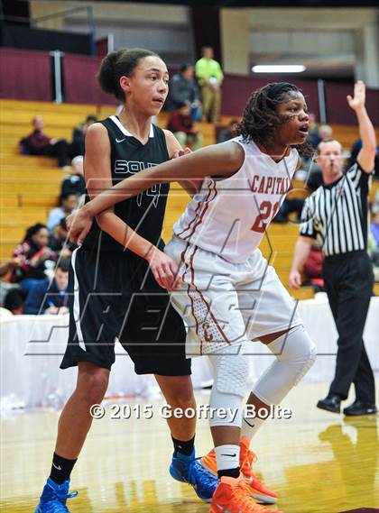 Thumbnail 2 in Capital Prep vs. South Medford (Spalding HoopHall Classic) photogallery.