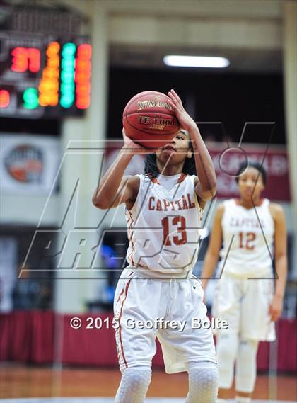 Thumbnail 3 in Capital Prep vs. South Medford (Spalding HoopHall Classic) photogallery.
