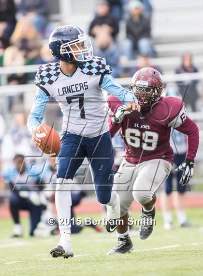 Thumbnail 3 in St. Mary's @ St. Joseph's Collegiate Institute (MMHSAA Quarterfinal) photogallery.