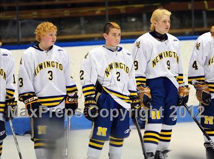 Thumbnail 2 in NFA/St. Bernard/Bacon Academy vs. Newington/Berlin (CIAC Division III Semifinal) photogallery.