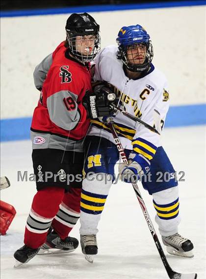 Thumbnail 2 in NFA/St. Bernard/Bacon Academy vs. Newington/Berlin (CIAC Division III Semifinal) photogallery.