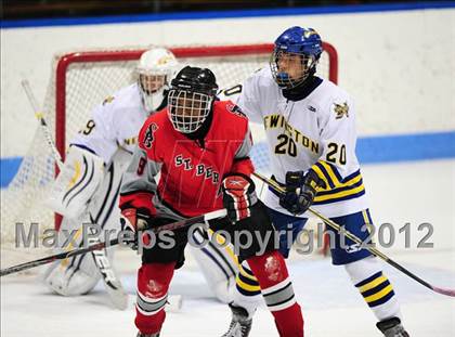 Thumbnail 3 in NFA/St. Bernard/Bacon Academy vs. Newington/Berlin (CIAC Division III Semifinal) photogallery.