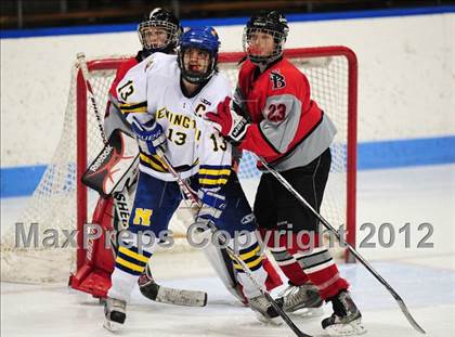 Thumbnail 2 in NFA/St. Bernard/Bacon Academy vs. Newington/Berlin (CIAC Division III Semifinal) photogallery.