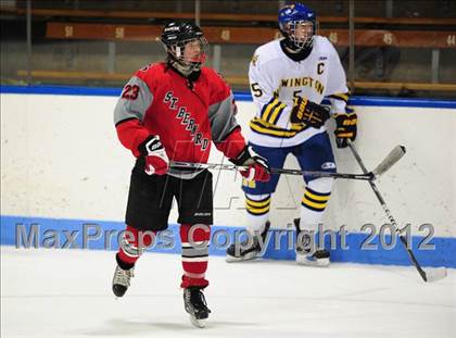 Thumbnail 1 in NFA/St. Bernard/Bacon Academy vs. Newington/Berlin (CIAC Division III Semifinal) photogallery.