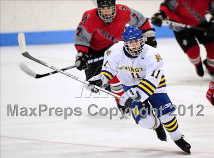 Thumbnail 1 in NFA/St. Bernard/Bacon Academy vs. Newington/Berlin (CIAC Division III Semifinal) photogallery.