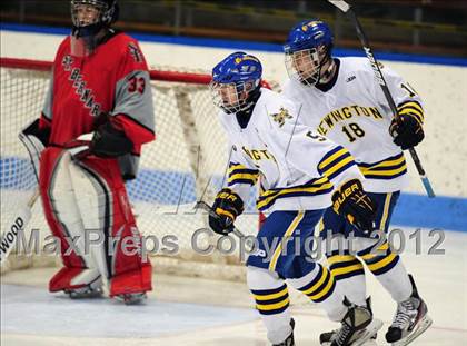 Thumbnail 2 in NFA/St. Bernard/Bacon Academy vs. Newington/Berlin (CIAC Division III Semifinal) photogallery.