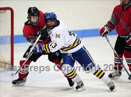Thumbnail 3 in NFA/St. Bernard/Bacon Academy vs. Newington/Berlin (CIAC Division III Semifinal) photogallery.