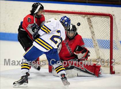Thumbnail 3 in NFA/St. Bernard/Bacon Academy vs. Newington/Berlin (CIAC Division III Semifinal) photogallery.