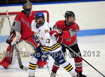 Thumbnail 3 in NFA/St. Bernard/Bacon Academy vs. Newington/Berlin (CIAC Division III Semifinal) photogallery.