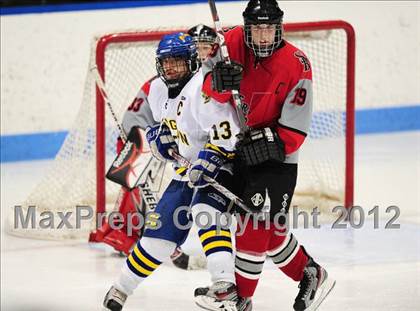 Thumbnail 2 in NFA/St. Bernard/Bacon Academy vs. Newington/Berlin (CIAC Division III Semifinal) photogallery.