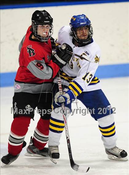 Thumbnail 3 in NFA/St. Bernard/Bacon Academy vs. Newington/Berlin (CIAC Division III Semifinal) photogallery.