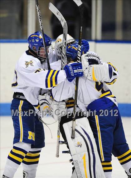 Thumbnail 1 in NFA/St. Bernard/Bacon Academy vs. Newington/Berlin (CIAC Division III Semifinal) photogallery.