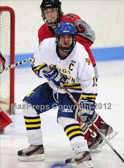 Thumbnail 3 in NFA/St. Bernard/Bacon Academy vs. Newington/Berlin (CIAC Division III Semifinal) photogallery.