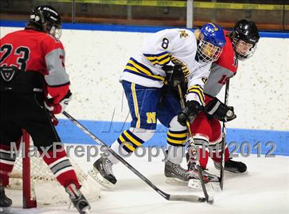 Thumbnail 2 in NFA/St. Bernard/Bacon Academy vs. Newington/Berlin (CIAC Division III Semifinal) photogallery.