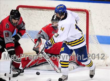 Thumbnail 1 in NFA/St. Bernard/Bacon Academy vs. Newington/Berlin (CIAC Division III Semifinal) photogallery.