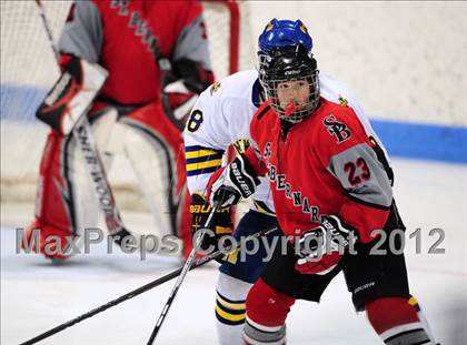 Thumbnail 3 in NFA/St. Bernard/Bacon Academy vs. Newington/Berlin (CIAC Division III Semifinal) photogallery.