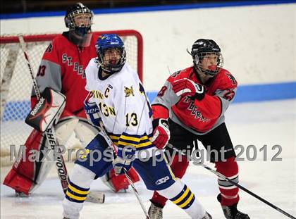 Thumbnail 1 in NFA/St. Bernard/Bacon Academy vs. Newington/Berlin (CIAC Division III Semifinal) photogallery.
