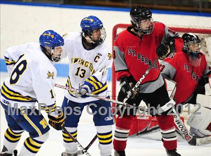 Thumbnail 2 in NFA/St. Bernard/Bacon Academy vs. Newington/Berlin (CIAC Division III Semifinal) photogallery.
