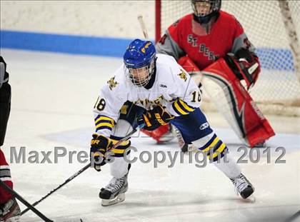 Thumbnail 2 in NFA/St. Bernard/Bacon Academy vs. Newington/Berlin (CIAC Division III Semifinal) photogallery.