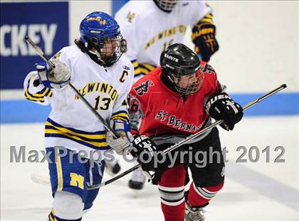 Thumbnail 3 in NFA/St. Bernard/Bacon Academy vs. Newington/Berlin (CIAC Division III Semifinal) photogallery.