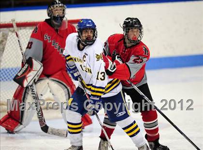 Thumbnail 2 in NFA/St. Bernard/Bacon Academy vs. Newington/Berlin (CIAC Division III Semifinal) photogallery.