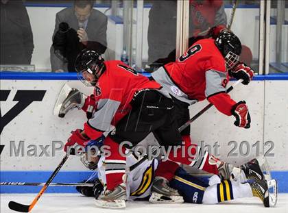 Thumbnail 2 in NFA/St. Bernard/Bacon Academy vs. Newington/Berlin (CIAC Division III Semifinal) photogallery.