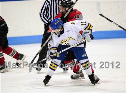 Thumbnail 1 in NFA/St. Bernard/Bacon Academy vs. Newington/Berlin (CIAC Division III Semifinal) photogallery.