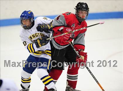 Thumbnail 2 in NFA/St. Bernard/Bacon Academy vs. Newington/Berlin (CIAC Division III Semifinal) photogallery.