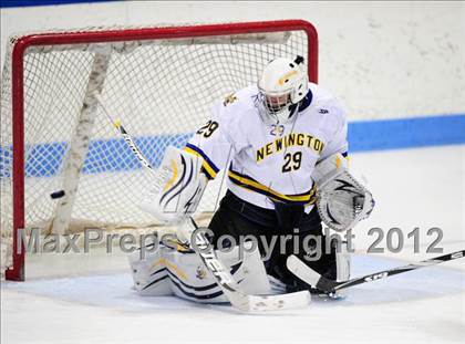 Thumbnail 3 in NFA/St. Bernard/Bacon Academy vs. Newington/Berlin (CIAC Division III Semifinal) photogallery.
