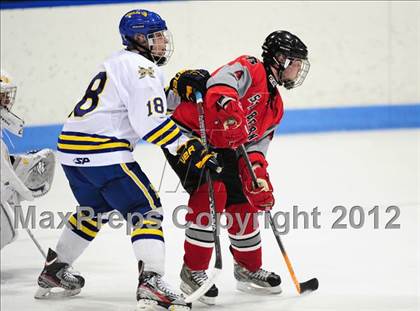 Thumbnail 3 in NFA/St. Bernard/Bacon Academy vs. Newington/Berlin (CIAC Division III Semifinal) photogallery.