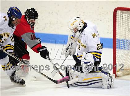 Thumbnail 3 in NFA/St. Bernard/Bacon Academy vs. Newington/Berlin (CIAC Division III Semifinal) photogallery.